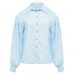 light blue loose casual collared shirt Etta Puff