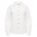 White oversized button up collar shirt Etta 