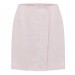 Blush pink mini wrap skirt Gina