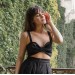 Black bralette top Eva