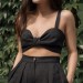 Black bralette top Eva