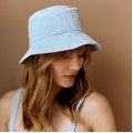 Light blue women sun bucket hat