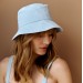 Light blue women sun bucket hat