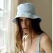 Light blue women sun bucket hat